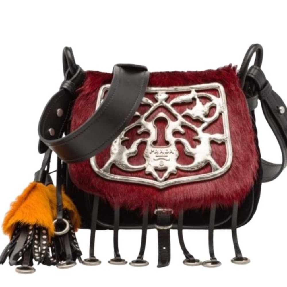 Prada Corsaire Fur Handbag